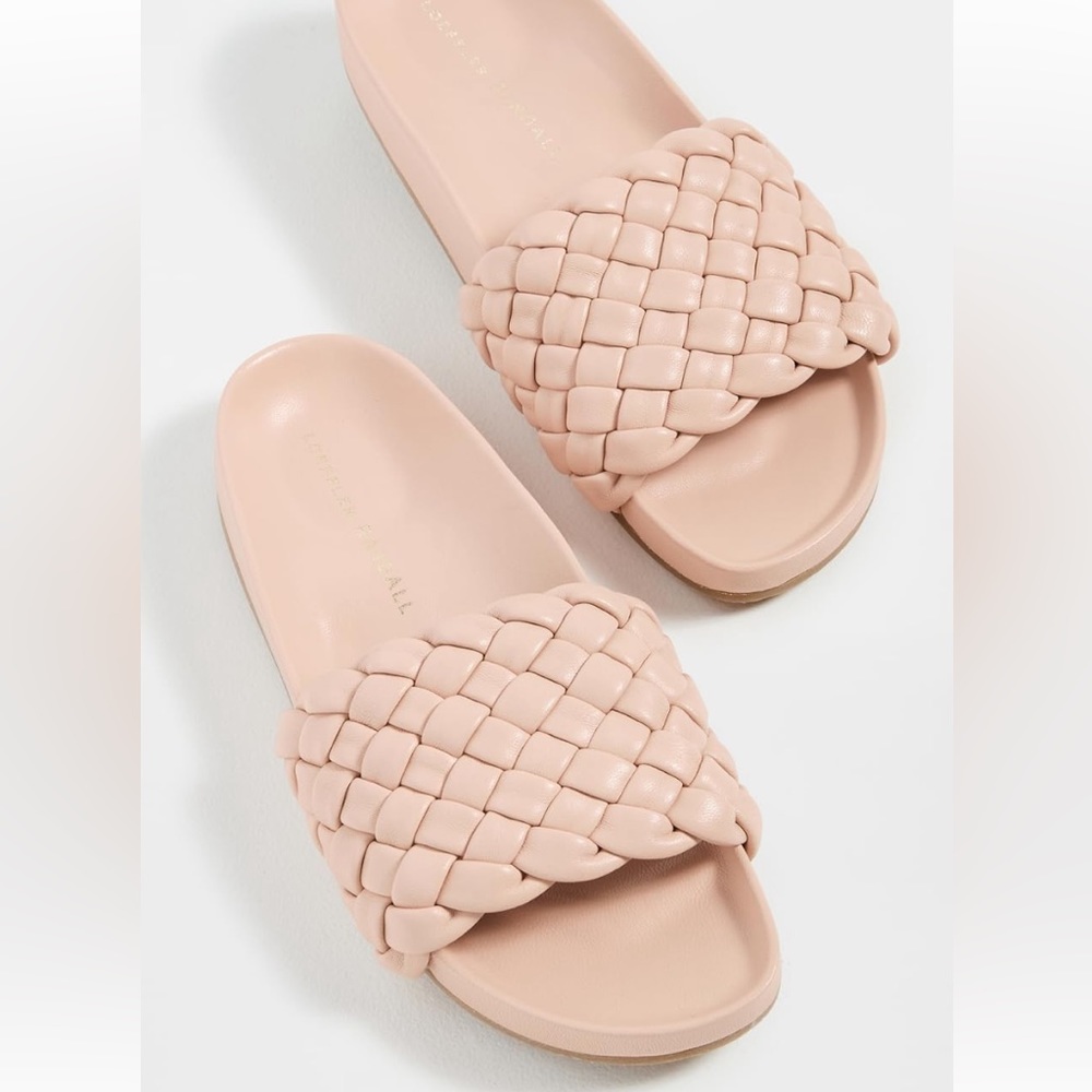 Loeffler Randall Pink Woven Sandals